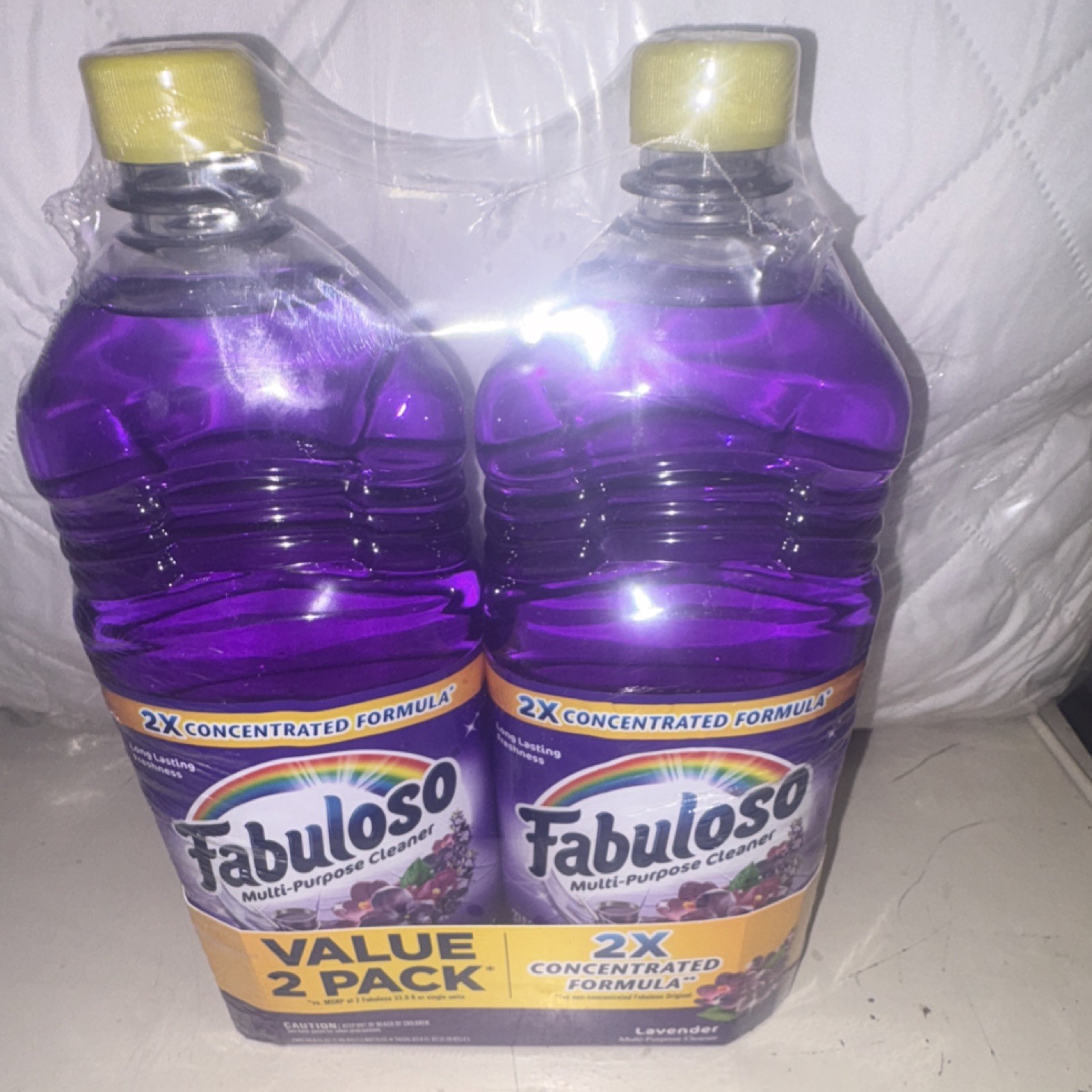 Fabuloso Multi-Purpose Cleaner 2X Concentrated Formula Lavender Scent 2 Pack