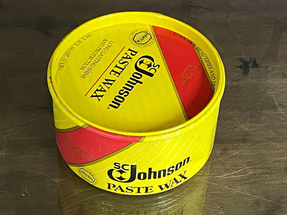 SC Johnson Wood Paste Wax Original Formula 16oz Open/Used