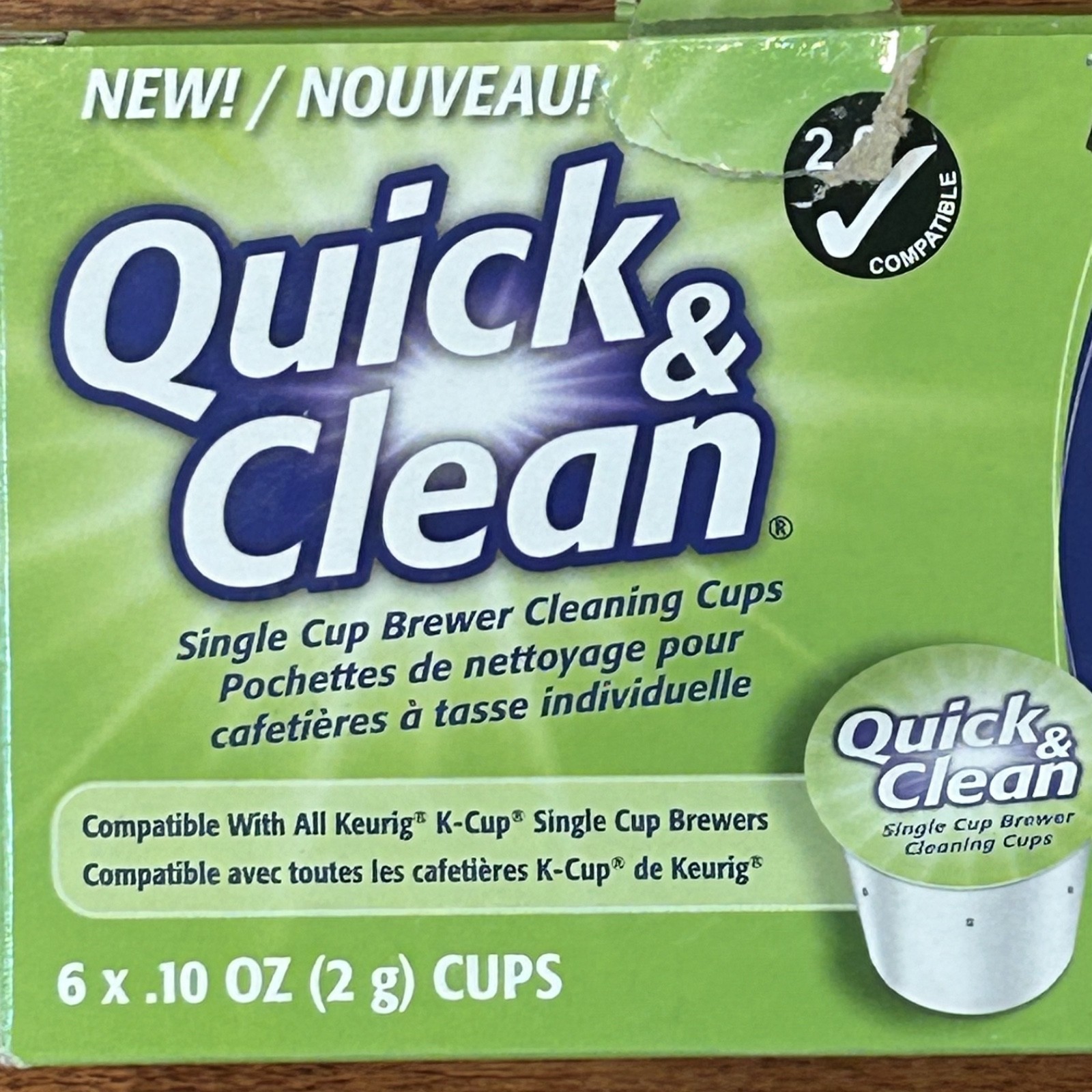 Open Box Quick & Clean [5-Pack] Keurig Single K Cup Coffee Machine Cleaning Pods