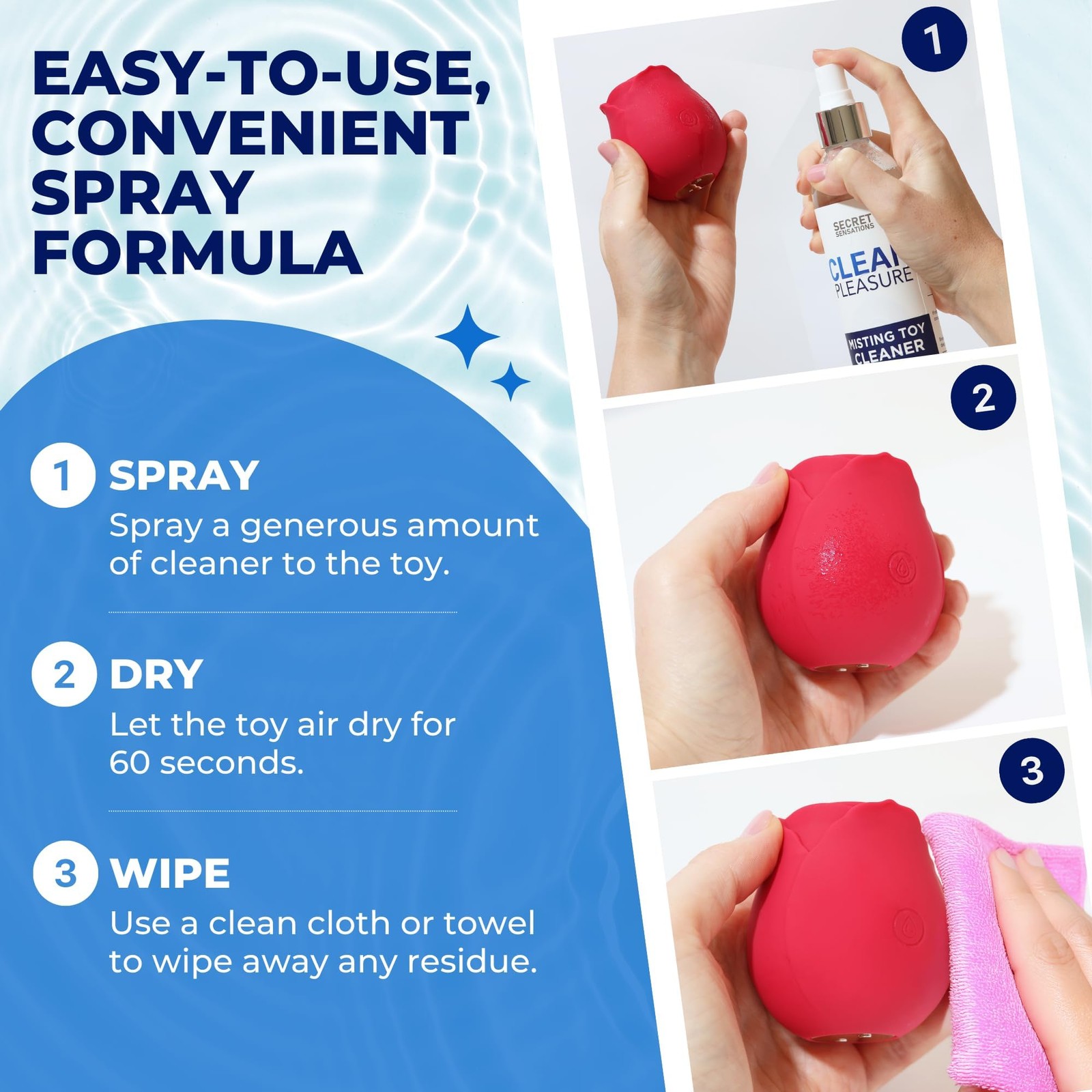 Toy Cleaner Spray 240ml – Premium Adult Toy Cleaner for Hygiene – Safe, Gentl…