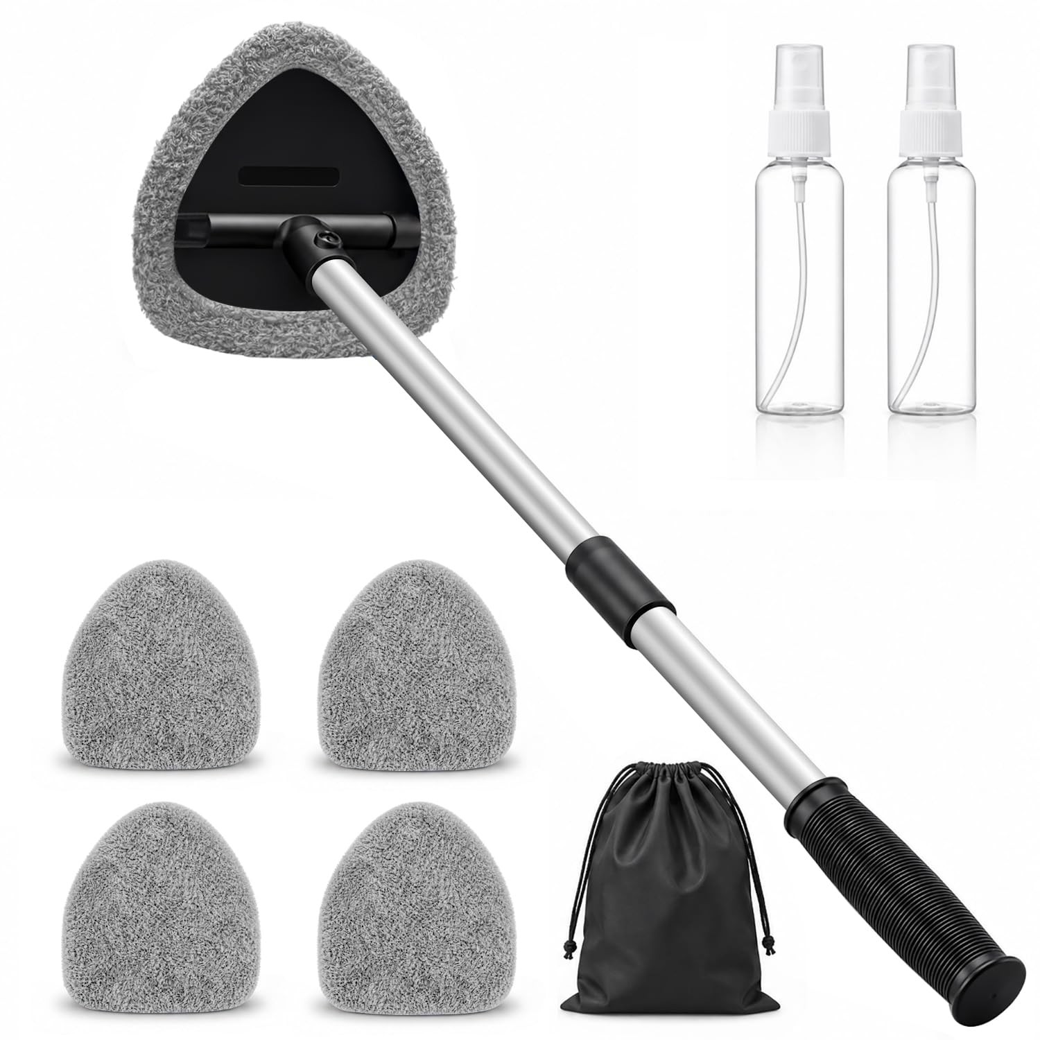 25.5″ Extra-Long Reach – Super Absorbent Coral Velvet Windshield Cleaner Tool…