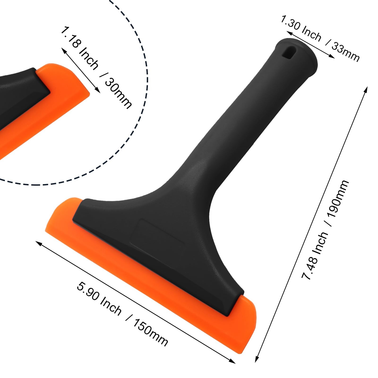 Seimneire 6 Inch Car Window Squeegee Silicone Squeegee, Auto Window Squeegee …