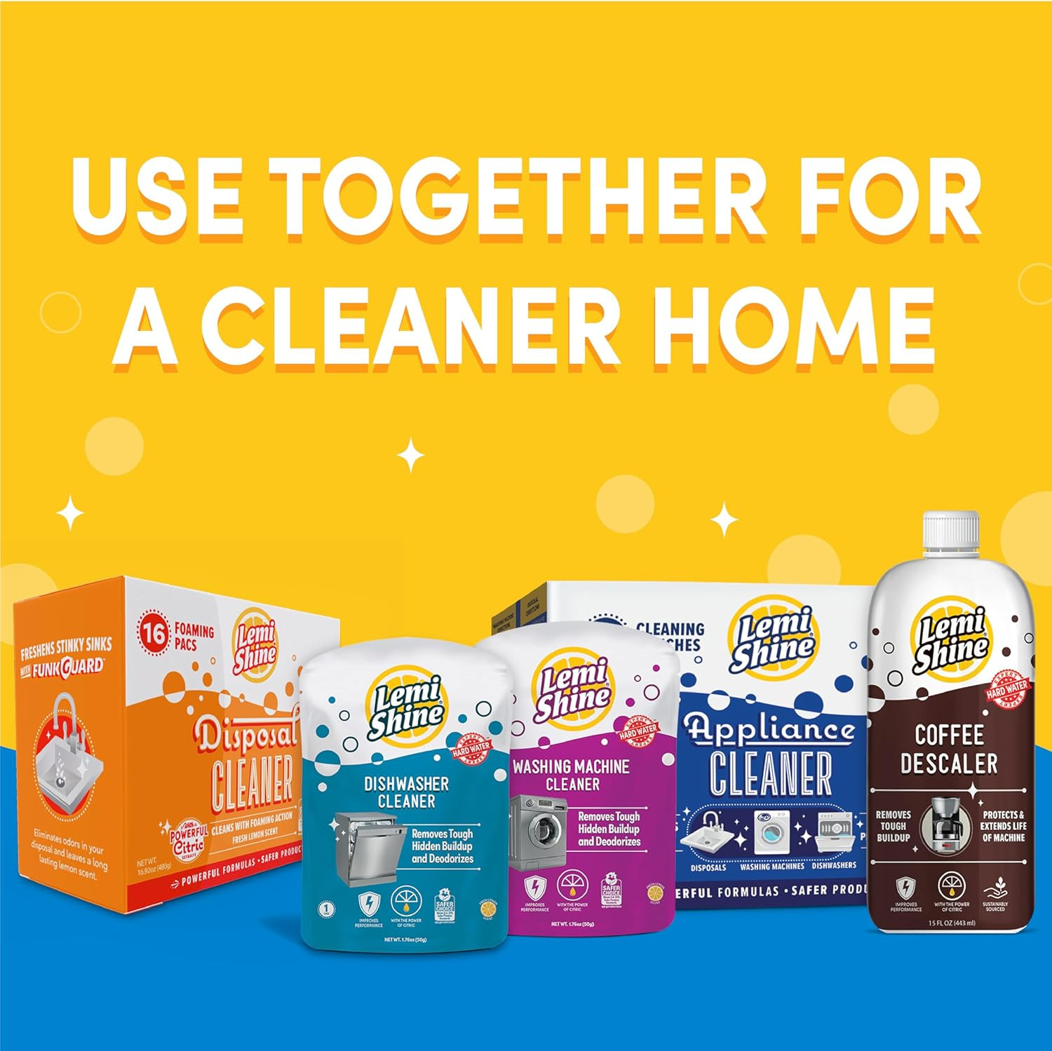 Lemi Shine Foaming Garbage Disposal Cleaner and Deodorizer – Citric Acid Cleanin