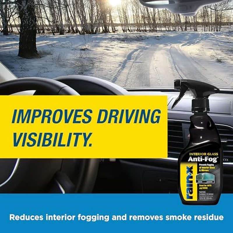 630046 Interior Glass Anti-Fog, 12 Oz. – Prevents Fogging of Interior Glass and