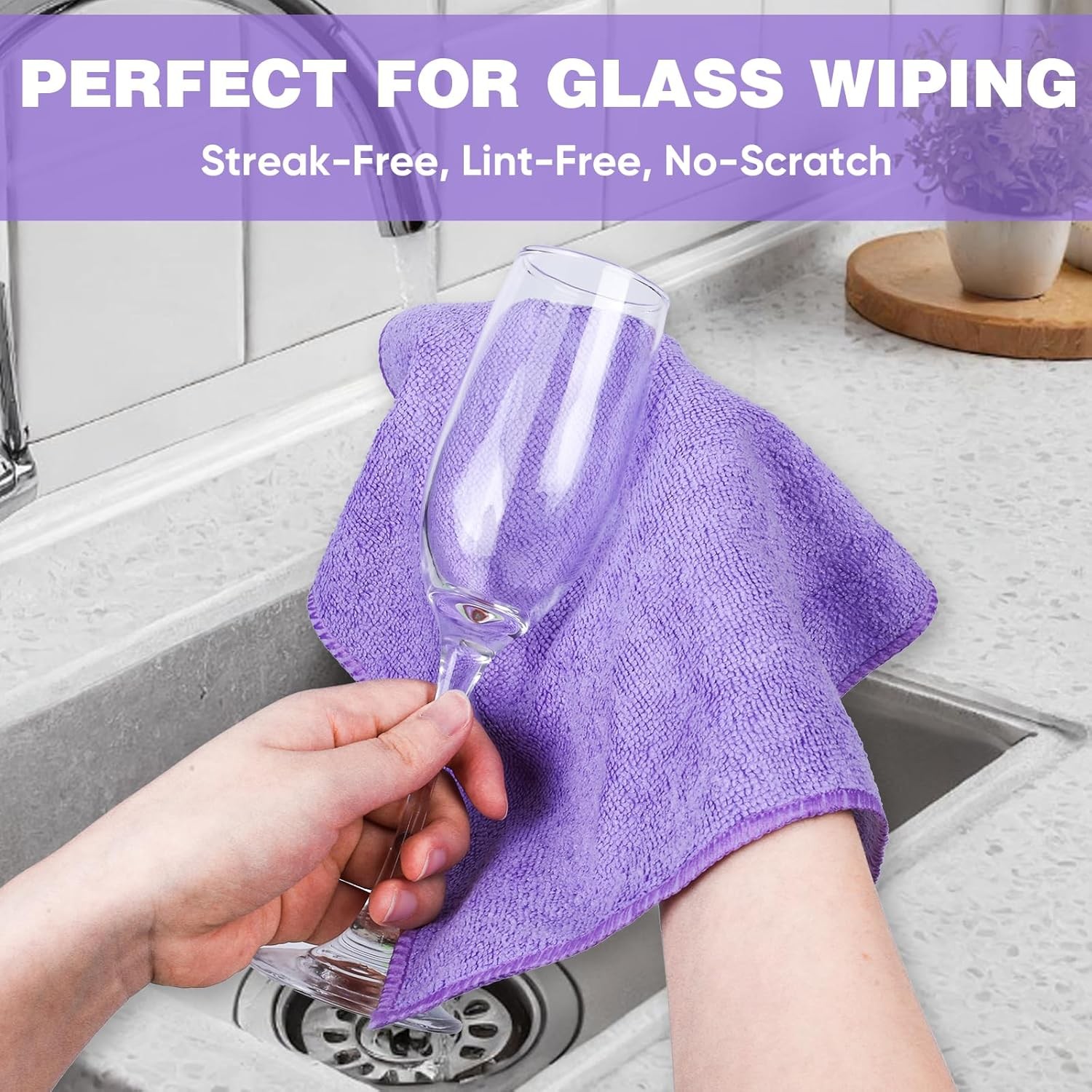 10 Colors Microfiber Cleaning Cloths, Assorted Cleaning Rags,
