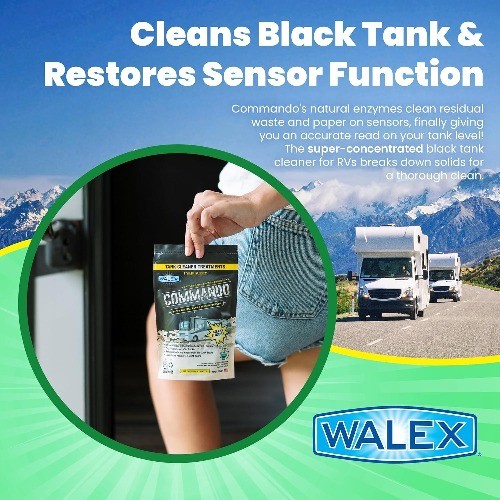 Commando RV Black Holding Tank & Sensor Cleaner – Eliminates 4 Count (Pack of 1)