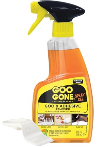 Goo Gone Spray Adhesive Remover 12 oz Gel Citrus for Hard Surfaces