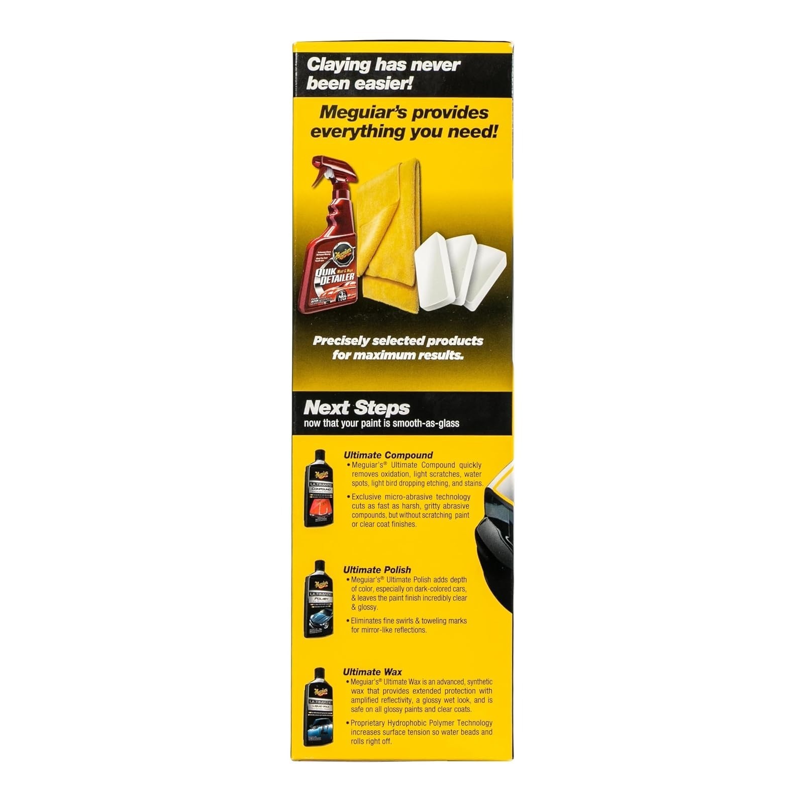 Meguiar’s G191700 Smooth Surface Clay Kit – Safe Automotive Cleaning