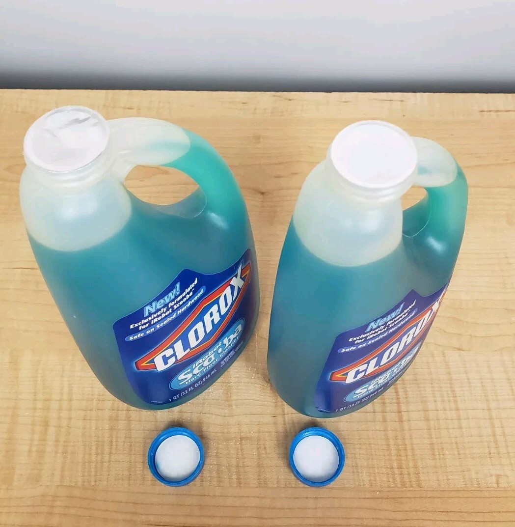 Lot of 2 Clorox iRobot Scooba Hard Floor Cleaner Solution 32 oz Bottles Sealed