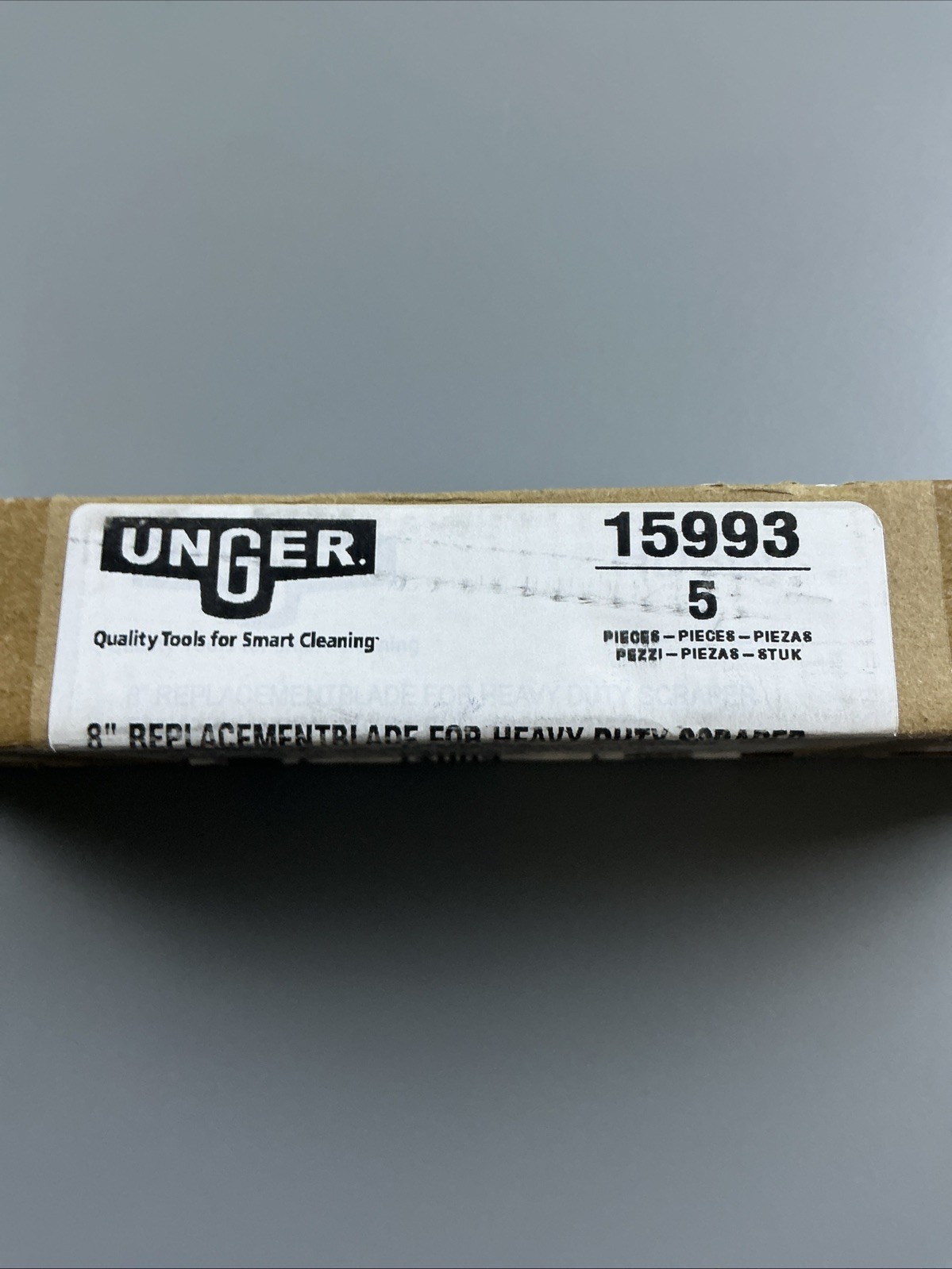 UNGER 15993 Scraper Blade,8 in W,Black,PK10 2RMZ7