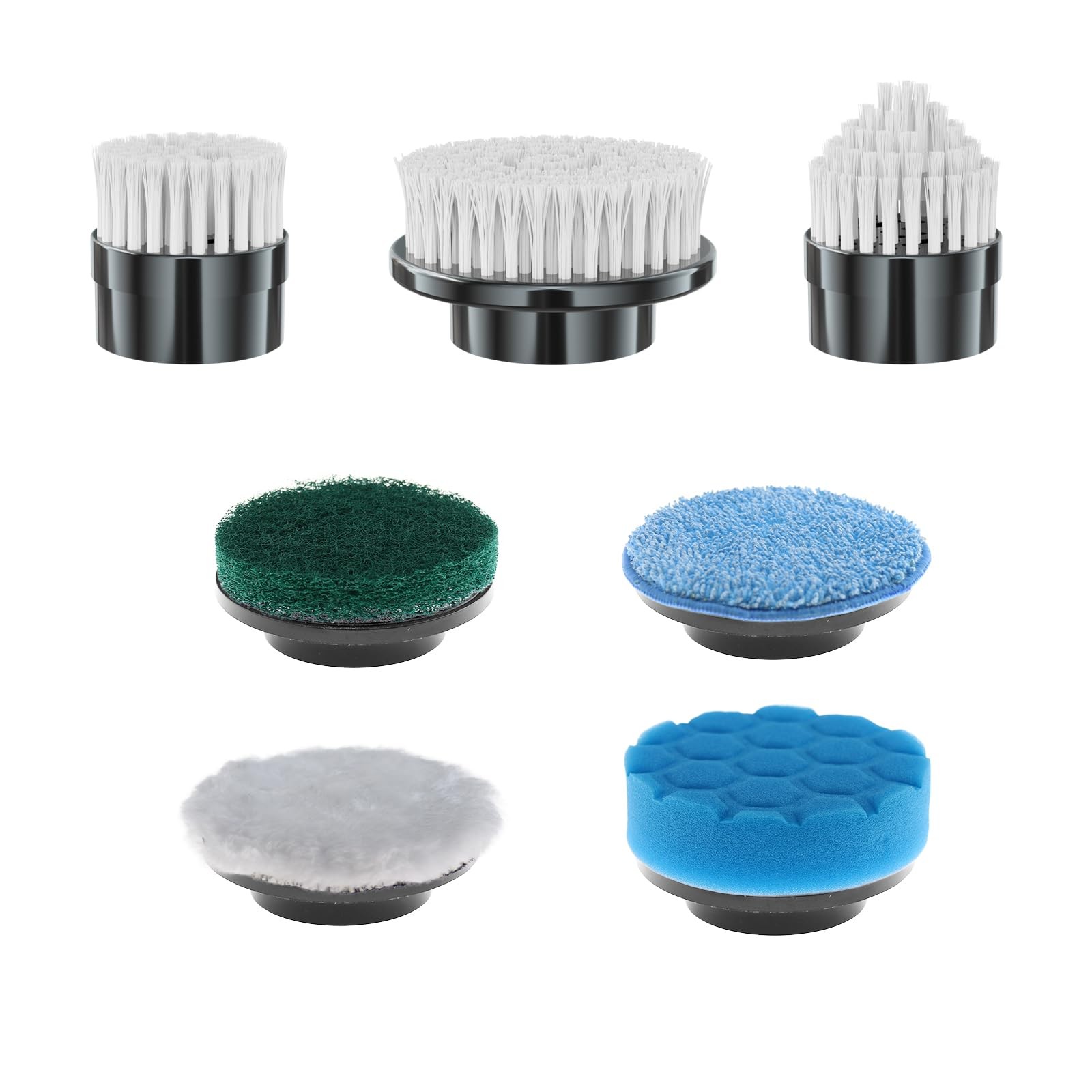 Electric Spin Scrubber Replacement Brush Heads, 7 Pcs Set Suitable for Cordle…