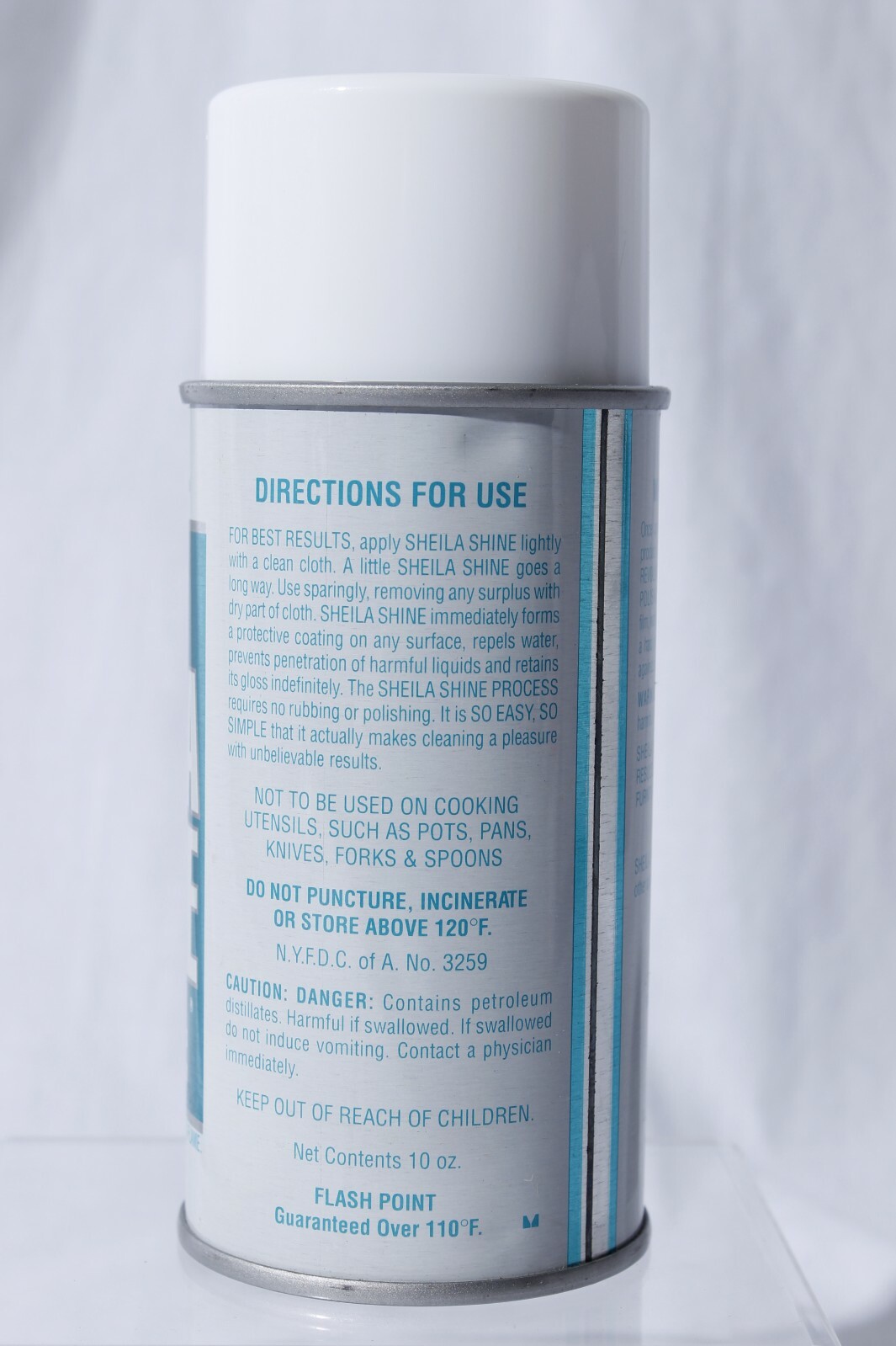 Sheila Shine Stainless Steel Cleaner & Polish Aerosol Spray 10oz