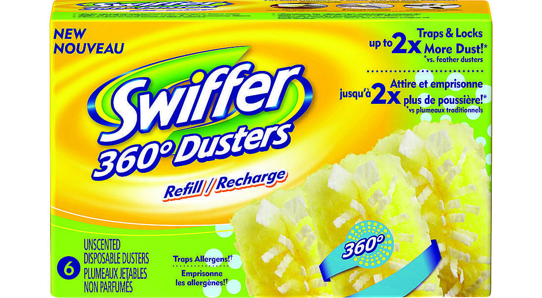 SWIFFER 003700016944 360-Degree Unscented Disposable Duster Refill – pack of 6