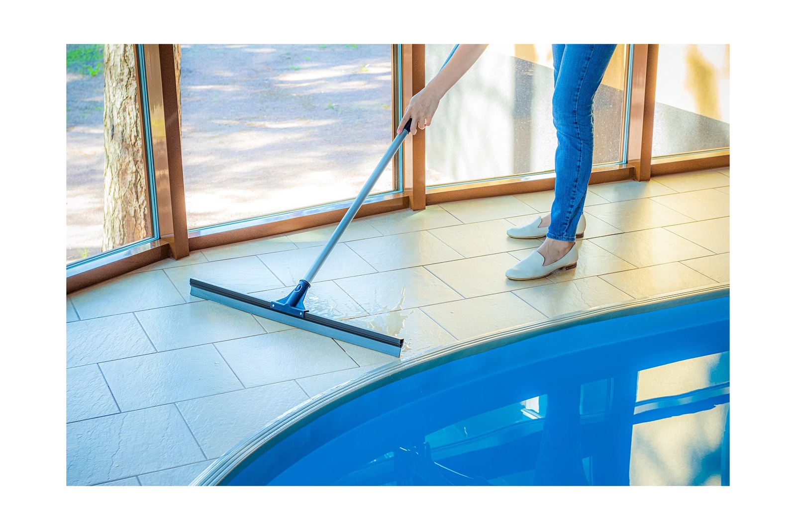 DSV Standard Professional Floor Scrubber Squeegee | Rubber Broom 75 cm (30”) …