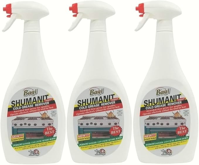 Shumanit Bagi Cold Grease Remover 26.4 Fl oz (Pack of 3)