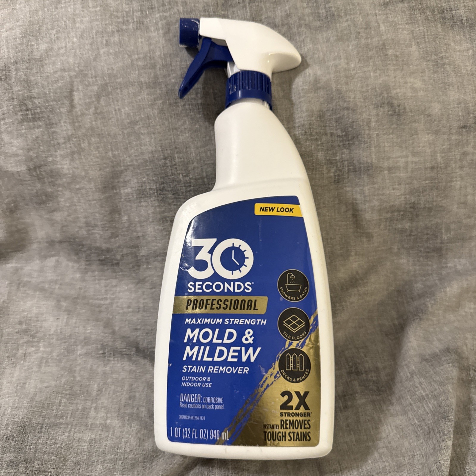 30 SECONDS Pro Mold and Mildew Stain Remover | Scrub Free | Brighter Results Ins