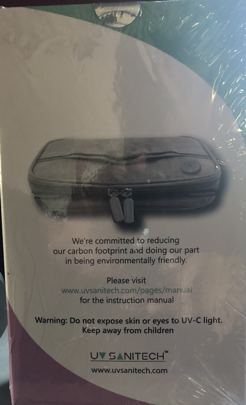 UV Sanitech UV-C Sanitizing Bag-Sanitize Your Personal Items-Phone/Keys & More