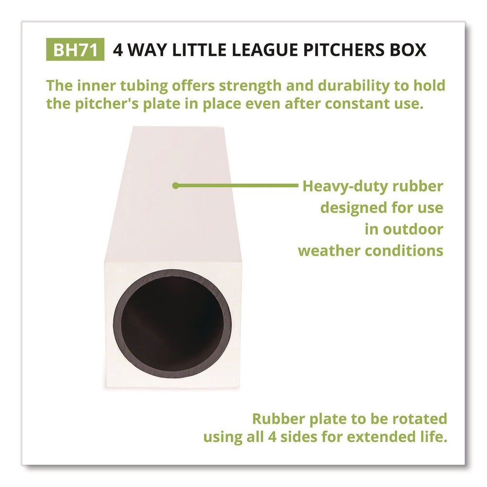 Champion Sports BH71 18″ x 4″ 4-Way Youth Pitcher’s Box New