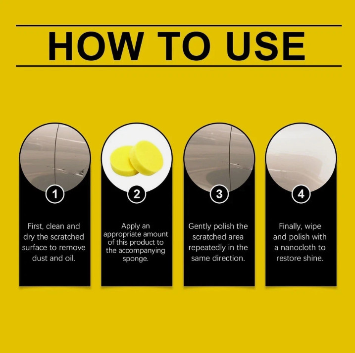 NanoPolix Scratch Remover–Eliminate All Car Scratches in 60 Seconds,Quick Fix