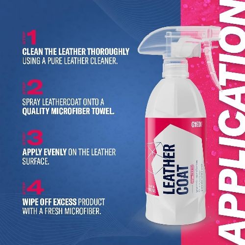 Quartz Q² LeatherCoat – Easy to Use Leather Protection, Water Based, Wipe 120ml