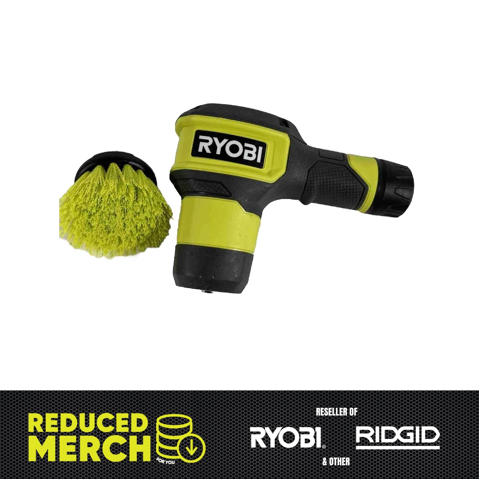 Ryobi Compact Size Power Scrubber Kit FVG51K Bare Tool No Battery Pa-1–13