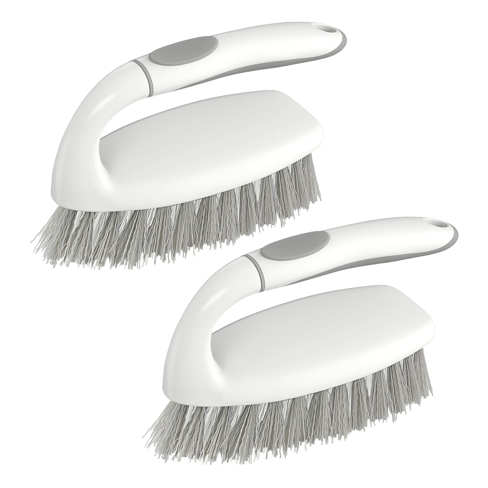 Heavy Duty Scrub Brush, Stiff Bristles Cleaning Brush with Non Slip Handle Sh…
