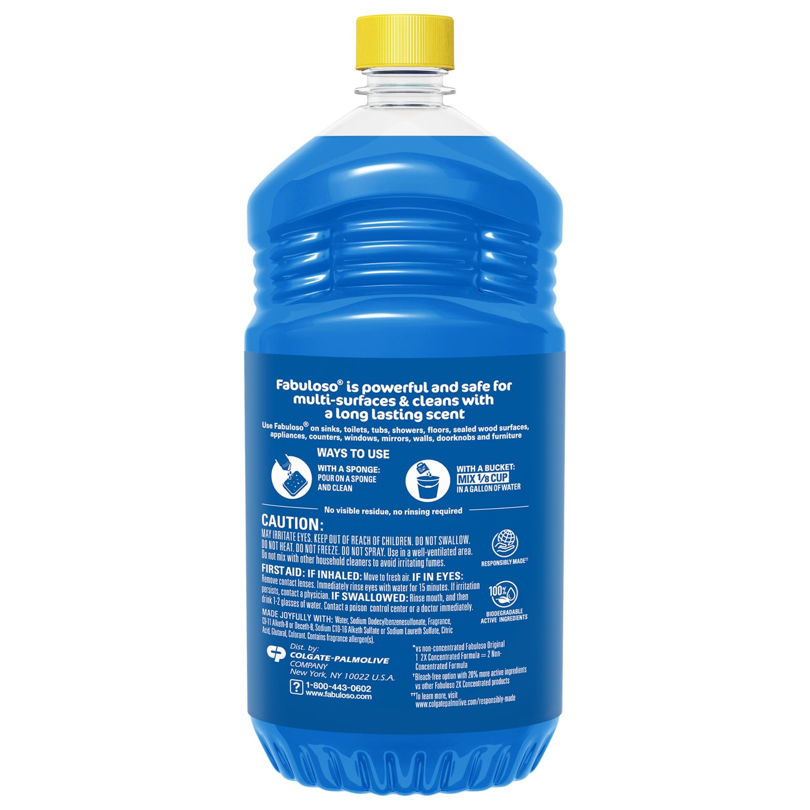 Fabuloso Multi-Purpose Cleaner and Floor Cleaner, 2X 56 Fl Oz (Pack of 2)