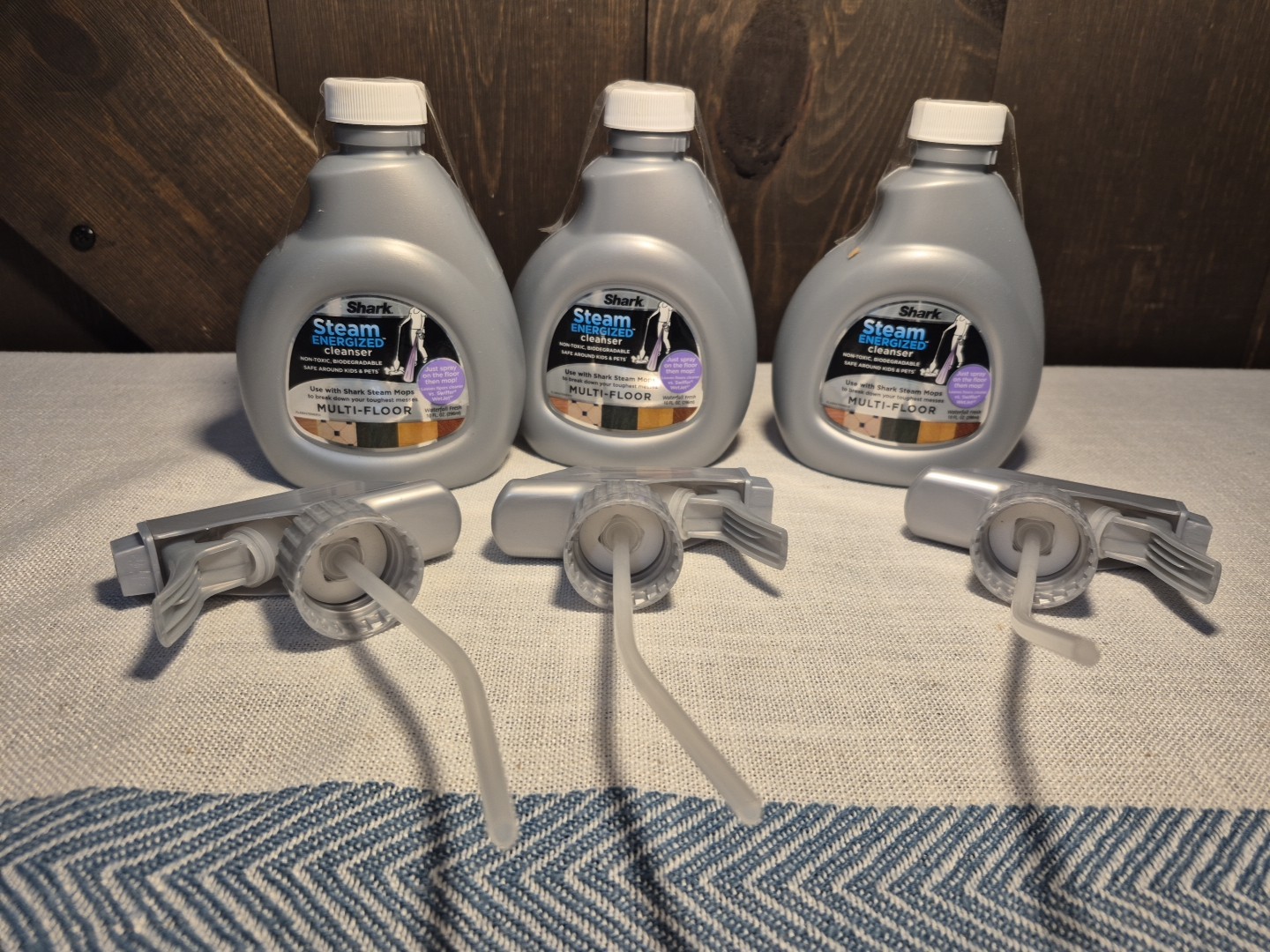 3 Lot New SHARK Steam Energized Cleanser Multi Floor Waterfall Fresh 30oz Total