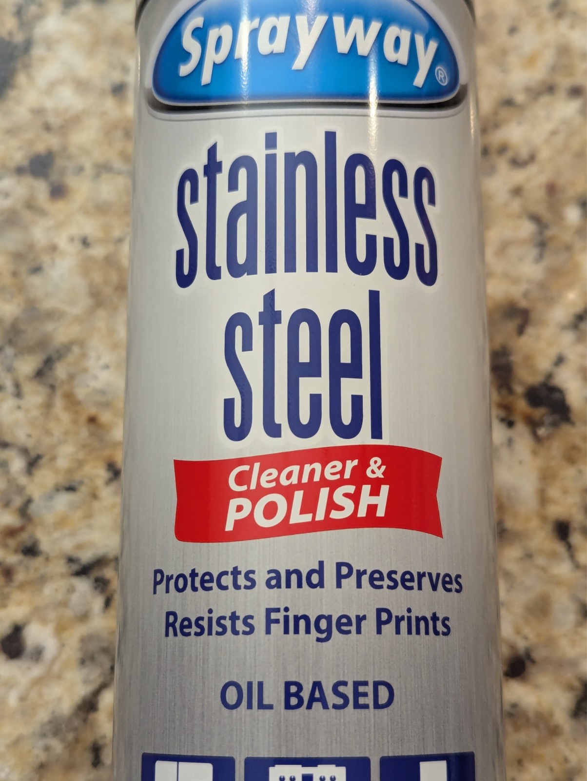 Sprayway Stainless Steel Cleaner & Polish Spray Oil Based 15 oz
