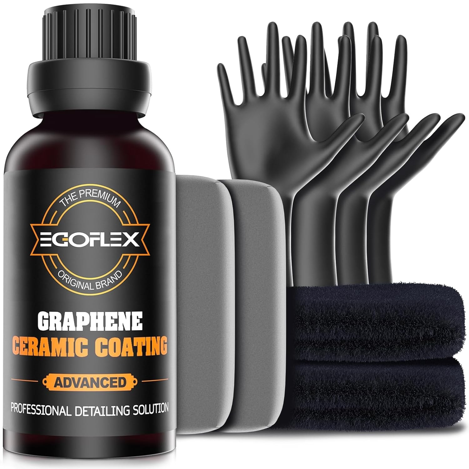 Graphene Ceramic Coating for Cars – 20H Professional Grade Top Coat Detailing Ki