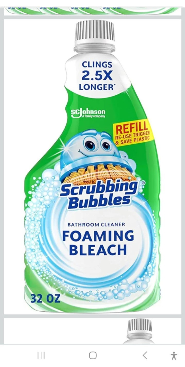 Scrubbing Bubbles Foaming Bleach Bathroom Cleaner, Refill Bottle, 32 oz .