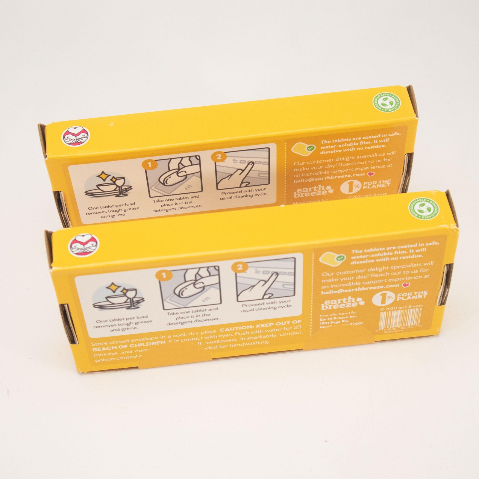 Earth Breeze Power Pebbles Dishwasher Tablets 2 Boxes 30 Ct per box Lemon Citrus