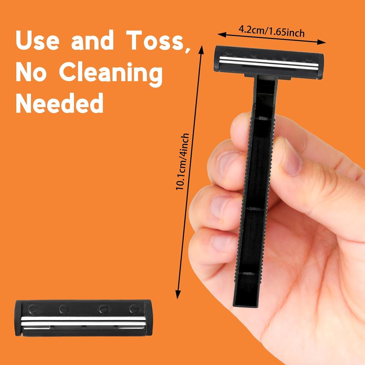 CXYARY 550 Pcs Twin Blade Disposable Razors With Clear Safety Cap, Shaving Raz
