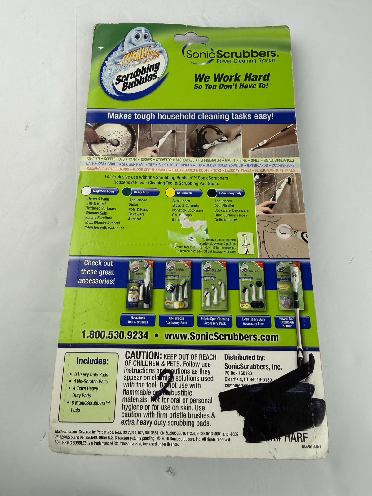 Scrubbing Bubbles Sonic Scrubbers Pad Refills 24 Count Peel and Stick