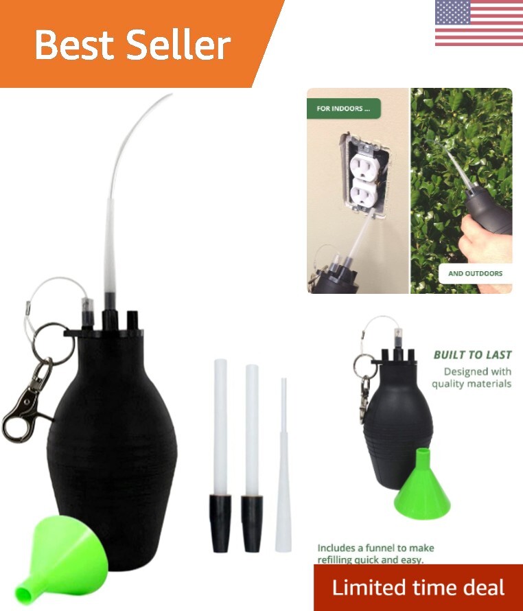 Durable Diatomaceous Earth Powder Sprayer with Flexible Tips and Silicone Bulb