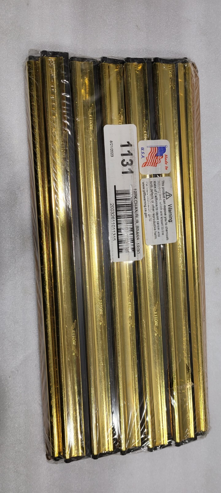 Master Brass 1131 Squeegee Channel 12 Inch 12 Pack