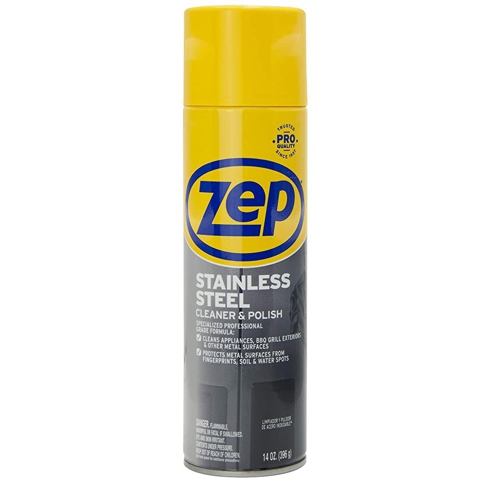 Stainless Steel Cleaner & Polish 14oz – Case of 4 – Protects Metal Surfaces, No
