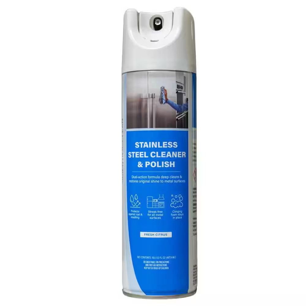 16.5 Oz. Aerosol Spray Stainless Steel Cleaner and Polish