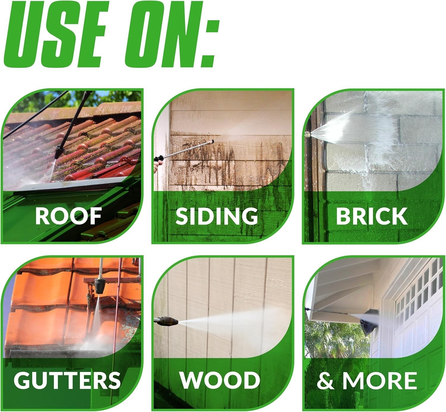 Oxy Solve House and Siding Pressure Washer Cleaner – Removes Stains from Mold…