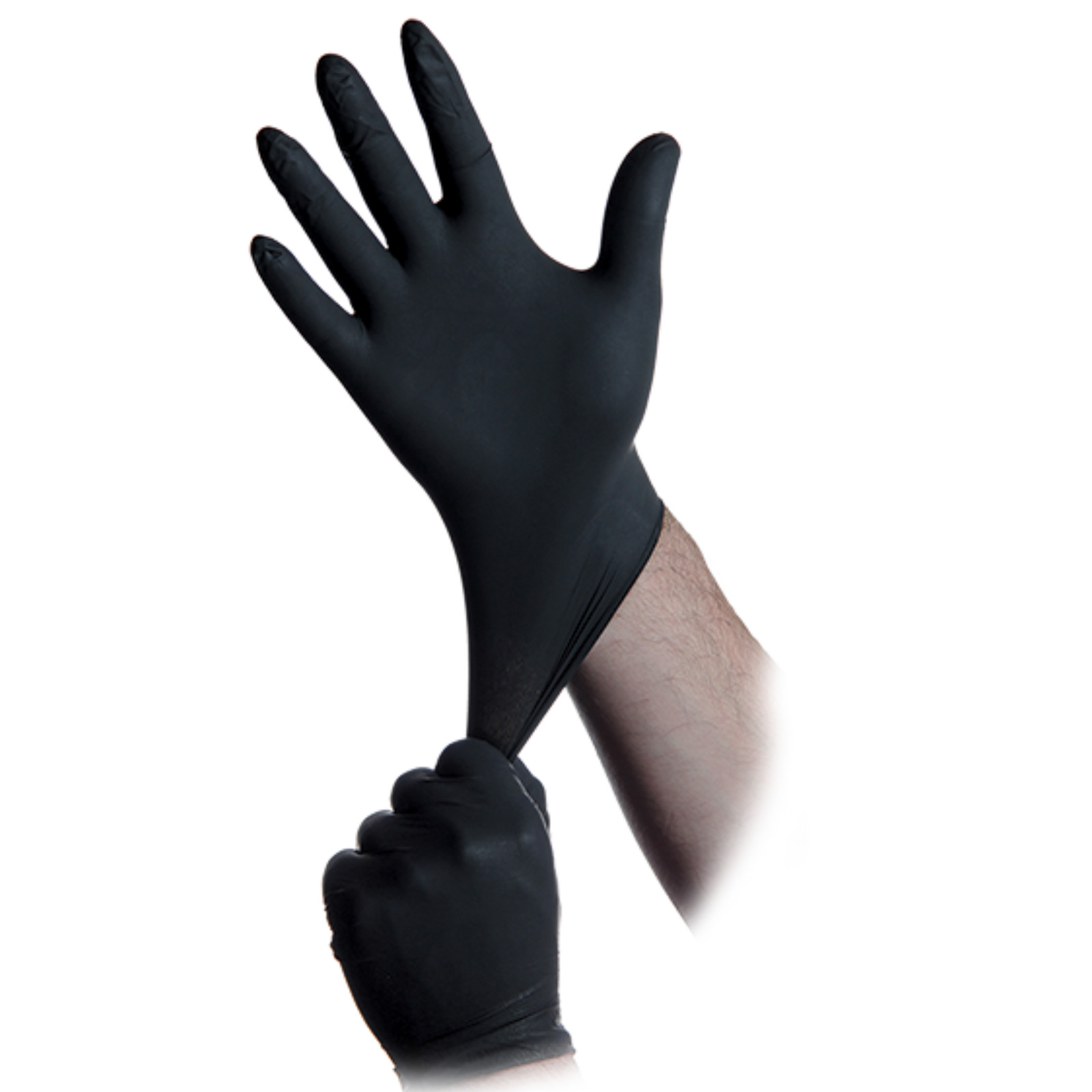 Atlantic Safety Black Lightning Nitrile Gloves