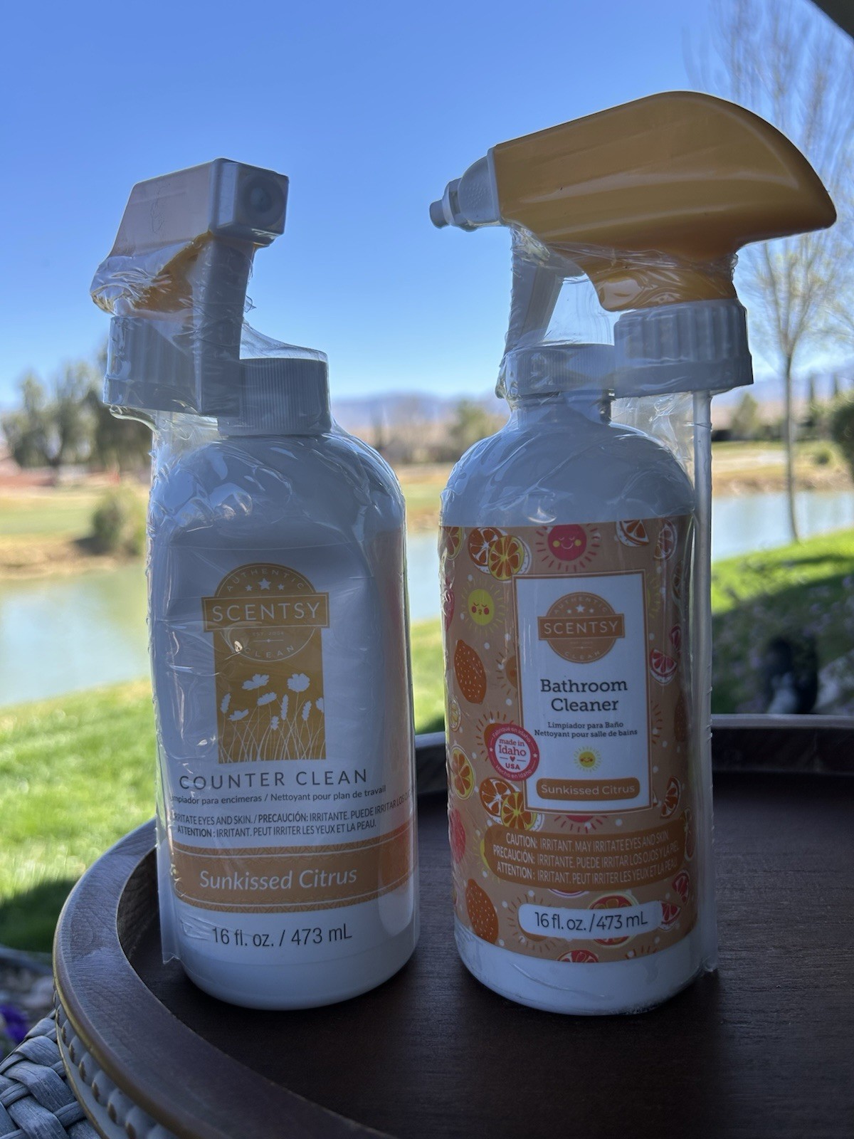 Scentsy Counter & Bathroom Cleaner Sunkissed Citrus (2) 16 fl. oz NEW Sealed