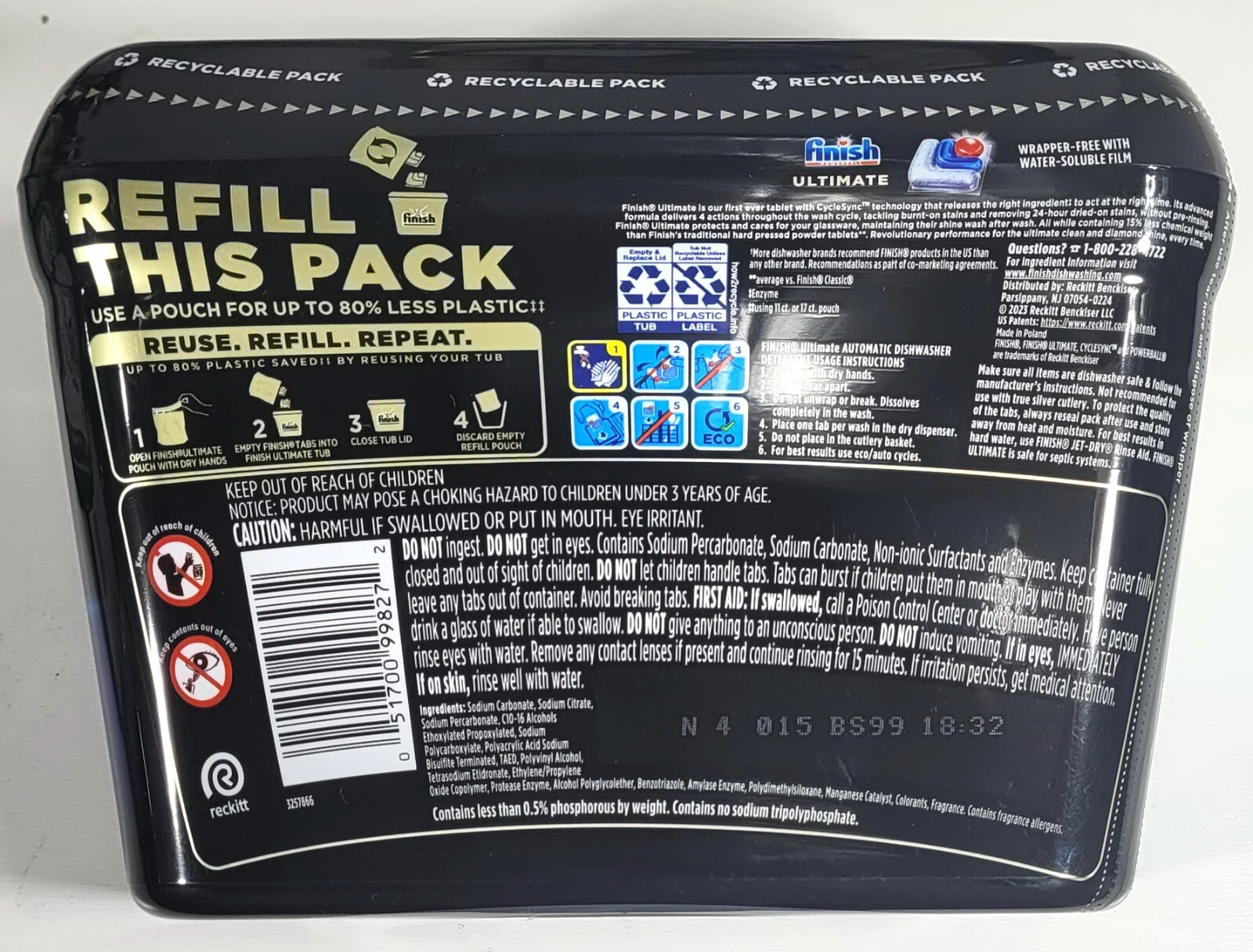 2 pack – Finish Ultimate Dishwasher Detergent Tabs – 28 Ct Each
