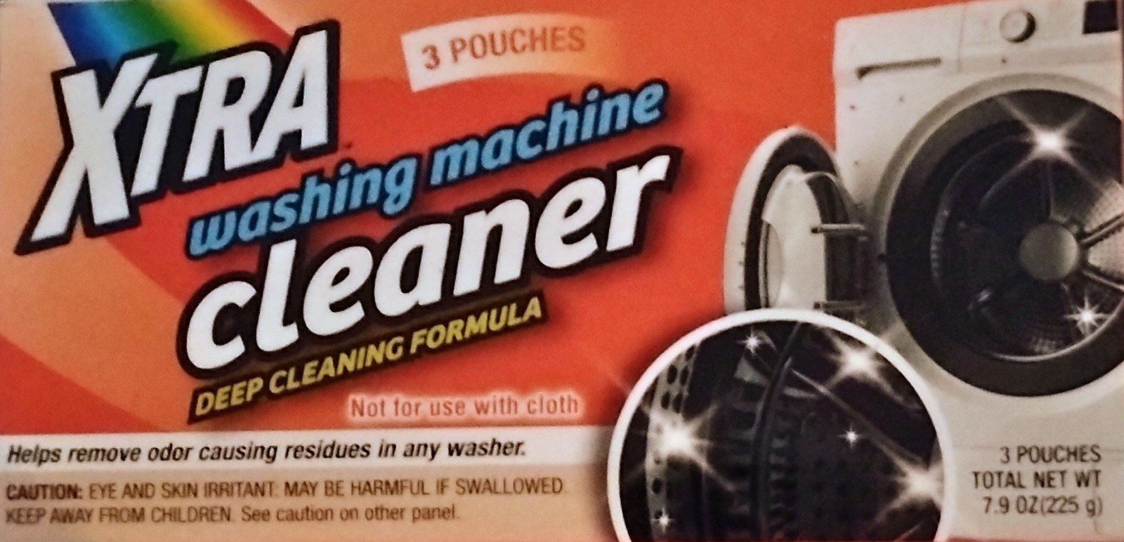 New 5 Boxes Xtra Washing Machine Cleaner Deep Cleaning Formula 15 Pouches HE