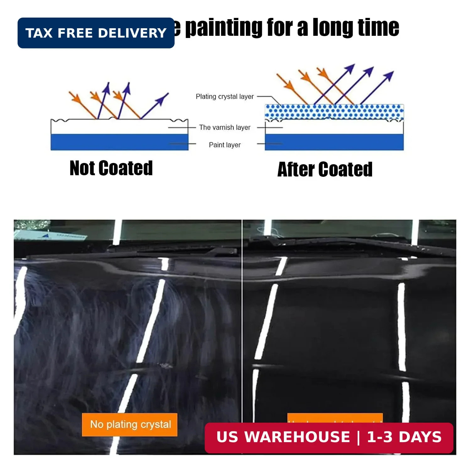 Ceramic Coating, 9H Nano Ceramic Coating for Cars, Super Hydrophobic High Gloss