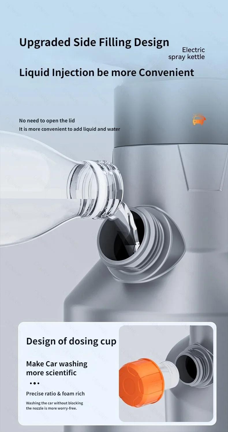 Electric Car Foam Sprayer | High Pressure Soap Washer, Auto Fine Foam Cleaning T