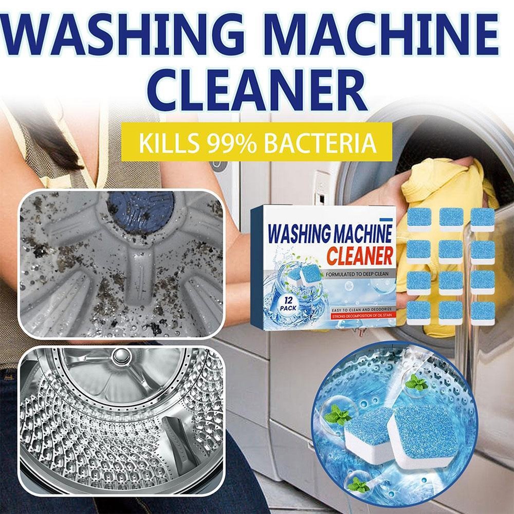 12/24pcs Washing Machine Cleaner Descaler Deep Cleaning Tablets Efficient