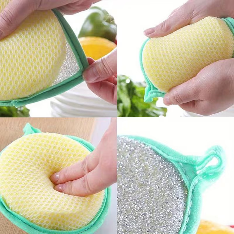 12-Piece Cleaning Sponge Set/Scouring Pads/Square Dishcloths/Minimalist Dish Tow