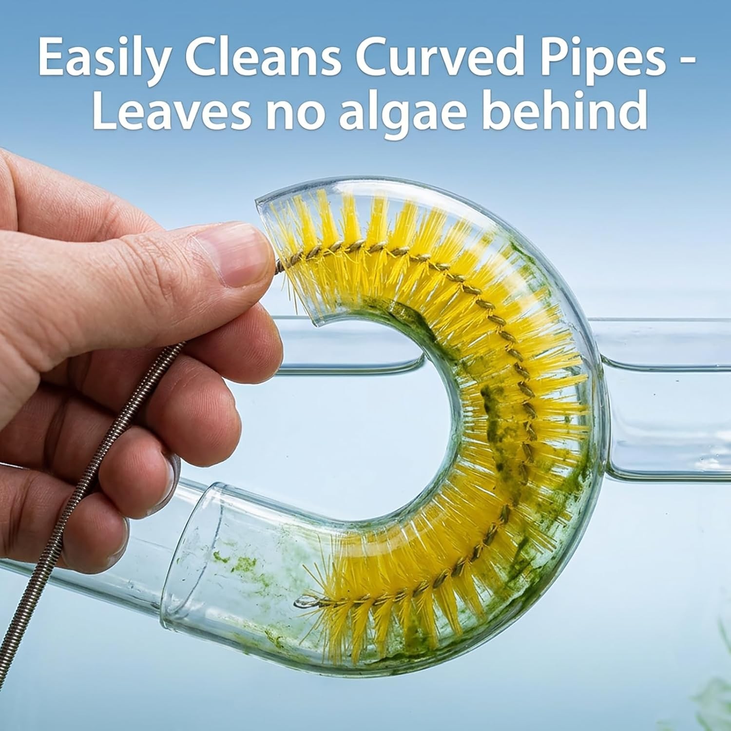 Flexible Drain Brush Set, Double Ended Long Hose Pipe Cleaner Pcs St