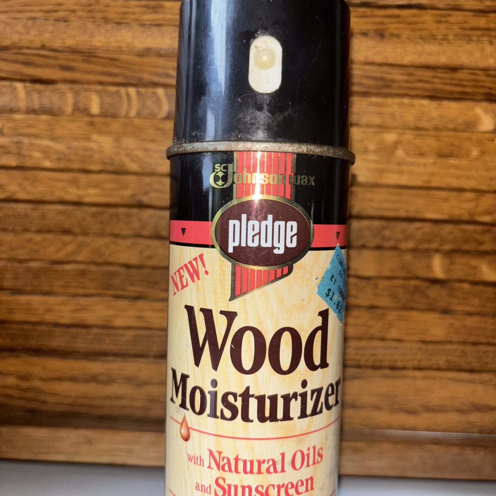 Pledge 1989 Wood Spray Moisturizer W/Natural Oils & Sunscreen 12oz New Old Stock