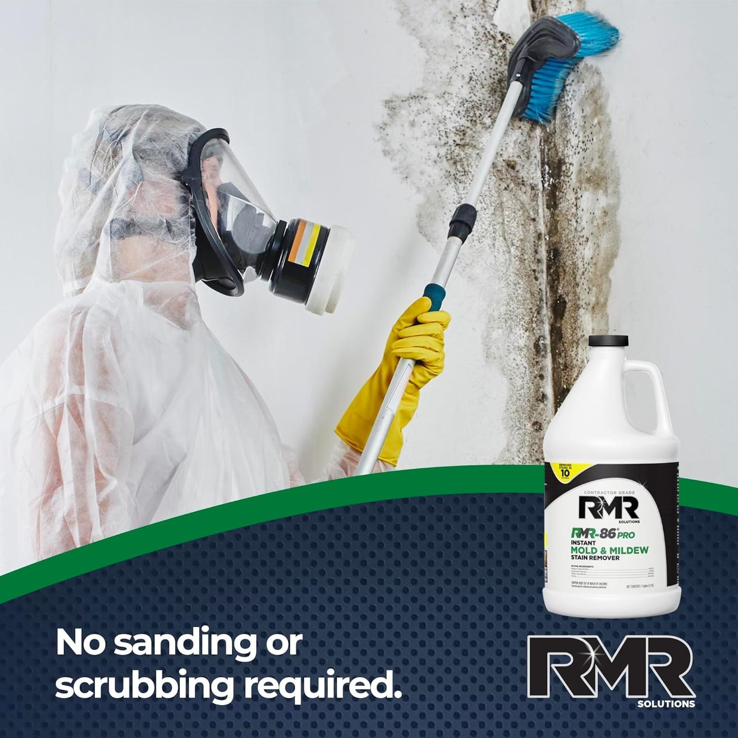 Fast-Acting Mold Stain Cleaner, Professional Quality, 1 Gal